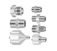 Practical 7Unit Sprays Couplers Collection Fast Link Air Tool Fittings Suitable for High Pressure Painting Tasks Spraygun Conversion Fittings