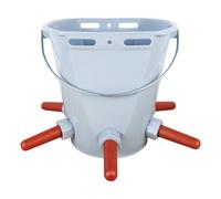 Practical 8L Livestock Feeding Pail Light Weight Large 8 Liter Cattle Milk Bucket Easy to Carry and Clean Smooth Interior Animal Feeding Bucket