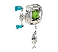 Practical Adjustable Knuckles Rings, Fishing Reel Shape Alloy, A, A.