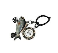 Practical Adjustable Lanyard Keychain Nautical Fish Design Everyday Organization Gift Keychain, フリーサイズ