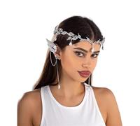 Practical Alloy Hair Accessory Set Featuring Rhinestones Headband And Ear Clip Unique Hair Clip For Stylish Occasions