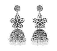 Practical Alloy Theme Earrings with Rhinestones and Imitation Pearls Tassels Bells Design for Various Occasions Earrings