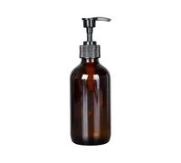 Practical Amber Glass Dispensing Bottle 15ml-500ml Friendly Leakproof Design For Lotions Sanitizers Cosmetics Storage Light Blocking Glass Container