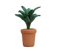 Practical Artificial Small Potted Plant Dollhouses Decorative Accessory 1 12 Scale Collectible Tabletop Decoration Dollhouses Accessories