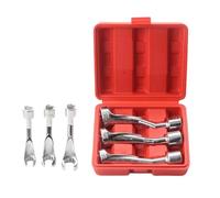 Practical Automotive Tool Set with Storage Box Automotive Socket Wrenches for Fuels Line and Oxygen Sensors Service L Shape Hexagonal Socket Wrenches for Fuels Injectors