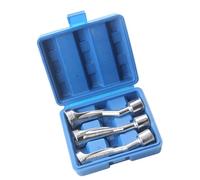 Practical Automotive Tool Set with Storage Box Automotive Socket Wrenches for Fuels Line and Oxygen Sensors Service L Shape Wrenches for Tight Space
