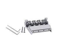 Practical Bass Guitar Bridge For 4 Strings Aluminum Alloy Guitar Repair Tool Accessories Replacement Parts 4 Strings Bridge With Screws And Wrench Aluminum Alloy Guitar Bridge