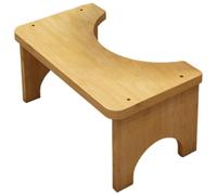 Practical Bathroom Stool Natural Textured Bamboos Footrest Anti Slip Grip Portable Designs Accessory for Any Age Bamboos Stool for Bathroom