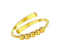 Practical Beads Rings Adjustable Opening Copper Texture Fashion Finger Jewelry Suitable for Wedding Parties Wear