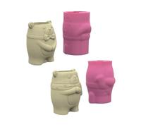 Practical Bear Flower Pots Sturdy Silicone Mold Cement Plaster Craft Supplies for Garden and Indoor Decoration Arts and Craft Tool