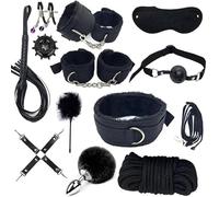 Practical Black Nylon Twelve Piece Set with Various Combinations to Choose from, Diverse Styles for Couples, Holiday Surprise Gifts，Endurance Training Accessory