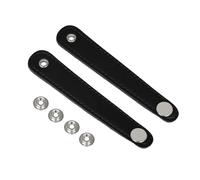 Practical Black PU Leather Accordion Bellow Strap with Stable Metal Snaps Suitable for Uninterrupted Play and Styles Repair Part