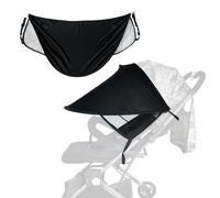 Practical Black Stroller Sun Cover - Breathable Sun Cover is A Universal Uv-Proof Foldable Stroller Sun Cover for Babies, Suitable for Strollers, Baby Carriages, to Protect Baby Health Growing up
