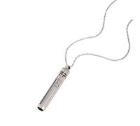 Practical Breathing Whistles Aromatherapist Necklace For Stress Relief Sturdy Stainless Steel Materials Personalize Fragrances Jewelry