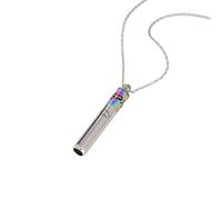 Practical Breathing Whistles Aromatherapist Necklace For Stress Relief Sturdy Stainless Steel Materials Personalize Fragrances Jewelry