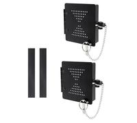 Practical Campers Square Bumpers Caps 2Pieces Easy Installation Designs for Standard 4Inch Black Finish Campers Plugs