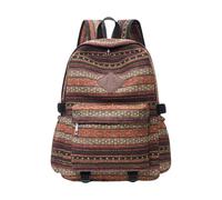 Practical Canvas Backpack with Large Capacity Ethnic Styles Rucksacks Casual School Bag for Commuting and Short Trip Women's Shoulder Bag
