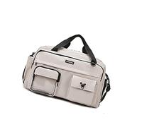 Practical Canvas Travel Organizers Bag Leakproof Partition Various Carry Handles for Gym Swimming Outdoor Trip Luggage Storage Bag
