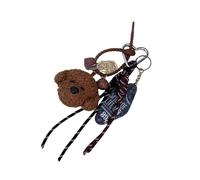 Practical Cartoon Bear Dog Keychain Plush for Keys | Soft and Comfortable Bag Pendant for Women, Practical Holder for Handbag, Keys and Bags, Stylish