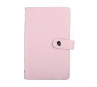 Practical Cash Storage Book with Integrated Money Clip for Managing Physical Currency and Maintaining Spending Records (Pink)
