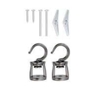 Practical Ceiling Hook for Hanging Plant and Light 2 Pieces Portable Swivels Designs with Sturdy Metal Materials Ceiling Hangers