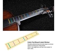 Practical Cello Finger Position Marker for Beginners with Sturdy Adhesive Fret Board Label Sticker for Cello Practice - Compatible with 4/4, 3/4, 1/2, 1/8 Sized Cellos (4/4) (3/4) (1/4) (1/2)