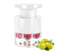 Practical Cherry Stone Remover for Sour Cherries, 7 Holes Pitting Aid, Multifunctional Portable for Jam, Juices, Desserts, Fruit