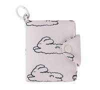 Practical Coin Bag Cable Organiser Korean Fashion Florals/Rabbits Printed Wallet Card Holder for Students and Women Storage Bag