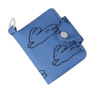 Practical Coin Bag Cable Organiser Korean Fashion Florals/Rabbits Printed Wallet Card Holder for Students and Women Creative Coin Purse