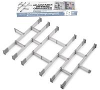 Practical Comfort Kitchen Drawer Organizer for Silverware Utensils Flatware 18 Dividers Set | MEDIUM | UPGRADED VERSION