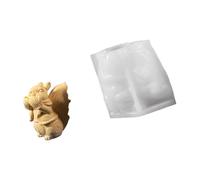 Practical Craft Mold Squirrel Shape Supplies Ornament Silicone Texture for Clay Wax and Resin Crafting Squirrel Figurine Mold