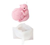 Practical Create Lifelikes Cats with Detailed Knitting Balling Sturdy Silicone Mold Home Accessory for Crafting Gifts for Craft Lovers