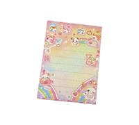 Practical Cuteness Rabbits Bear Patterned Note Paper Nonstick Memos Pad Paper Texture for Creative Journal Decorations Not Adhesive Memos Pad