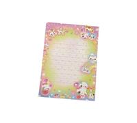 Practical Cuteness Rabbits Bear Patterned Note Paper Nonstick Memos Pad Paper Texture for Creative Journal Decorations Not Adhesive Memos Pad