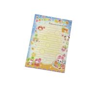 Practical Cuteness Rabbits Bear Patterned Note Paper Nonstick Memos Pad Paper Texture for Creative Journal Decorations Not Adhesive Memos Pad