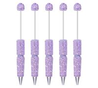 Practical Daily Writing Pen Set, 5 Piece Decorative Ballpoint Pens with Faceted Finish for Desk Lists, Journals and Planners Decorative Desk Pens Journal Writing Set Planner Faceted Ballpoint Notebook