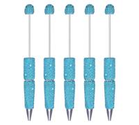 Practical Daily Writing Pen Set, 5 Piece Decorative Ballpoint Pens with Faceted Finish for Desk Lists, Journals and Planners Decorative Desk Pens Journal Writing Set Planner Faceted Ballpoint Notebook