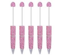 Practical Daily Writing Pen Set, 5 Piece Decorative Ballpoint Pens with Faceted Finish for Desk Lists, Journals and Planners Decorative Desk Pens Journal Writing Set Planner Faceted Ballpoint Notebook