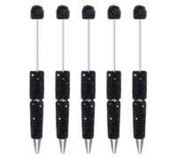 Practical Daily Writing Pen Set, 5 Piece Decorative Ballpoint Pens with Faceted Finish for Desk Lists, Journals and Planners Decorative Desk Pens Journal Writing Set Planner Faceted Ballpoint Notebook