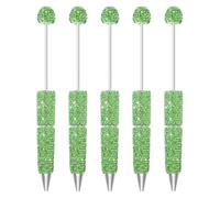 Practical Daily Writing Pen Set, 5 Piece Decorative Ballpoint Pens with Faceted Finish for Desk Lists, Journals and Planners Decorative Desk Pens Journal Writing Set Planner Faceted Ballpoint Notebook