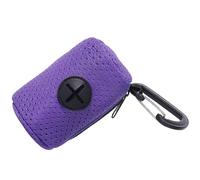 Practical Dog Poop Bag Dispenser Pet Waste Bag Holder MeshFabric Poop Bag Dispenser For Dogs Walking Outdoor Dog Supply Pet Poop Bag Dispenser