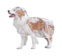 Practical Dogs Rain Coat Waterproof Cover Bright Outdoor Coat for Small Pet Multiple Size for Yard Head