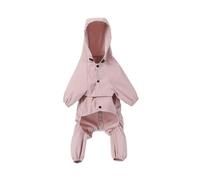 Practical Dogs Rain Coat Waterproof Cover Reflective Strips Outdoor Coat for Small Pet Multiple Size for Yard Head