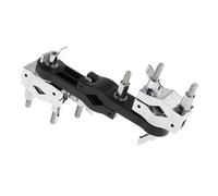 Practical Drum Rack Clamp Extension Attachment Sturdy Connecting Drums Clamp(Black Style A)