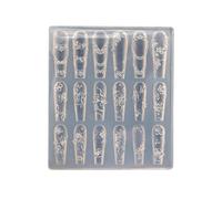 Practical Durable Silicone Butterfly Flower Design Nail Art Portable for Craft Lovers Daily Use Home Decor