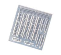 Practical Durable Silicone Butterfly Flower Design Nail Art Portable for Craft Lovers Daily Use Home Decor