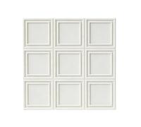 Practical Elegant Dollhouses Accessories Ceiling Wall Panels with Detailed European Architecture Patterns 13X13Cm Model House Ceiling Panels