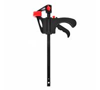 Practical F Bar Clamp 4''F Woodworking Clip with Ergonomic Handle Quick Ratchet Release Squeeze for Tool Carpenter