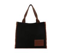 Practical Fabric Casual Handheld Bag Spacious Compartment Ergonomic Shoulder Bags for Shopping Work Office School, Black