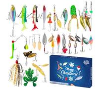 Practical Fisherman's Christmas Countdowns 24 Days Of Assorted Fishing Tackles Grandfather And Boyfriend Fishing Tackle Advents